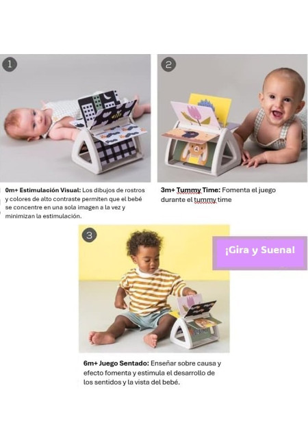 Libro de actividades giratorio contrastes y colores - Taf Toys