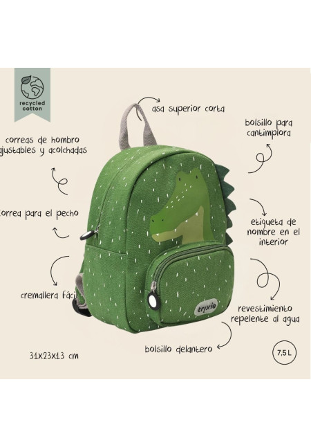 Mochila Mediana Alligator Trixie