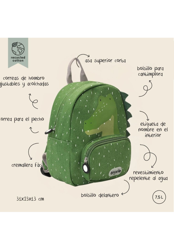 Mochila Mediana Alligator Trixie