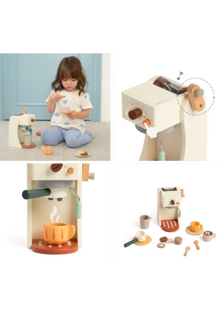 Cafetera completa Madera