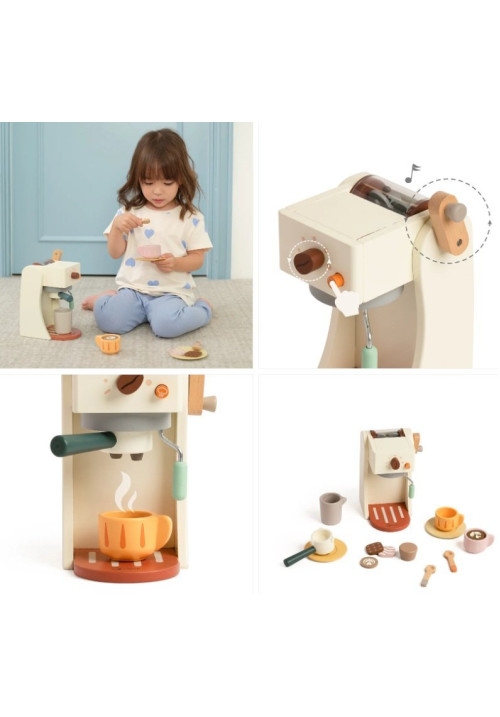 Cafetera completa Madera