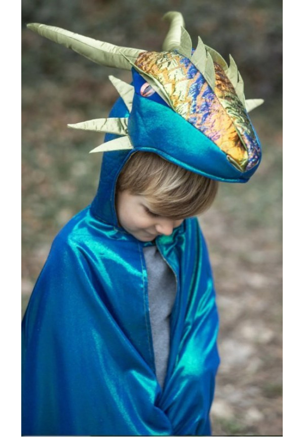 Capa Emerald the Metallic Dragon 5/6 años - Great Pretenders