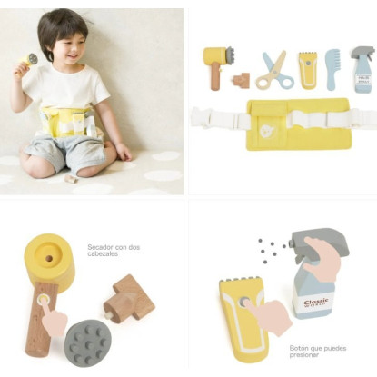 Set cinturón peluquera