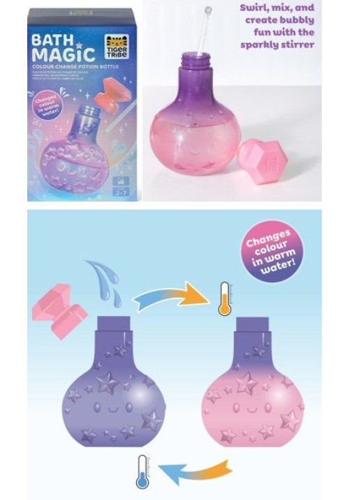 Magic Potion Bottle Purple to Pink  -Tiger Tribe