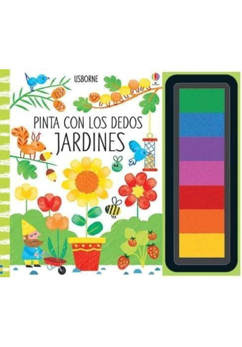 Pinta con los dedos jardines