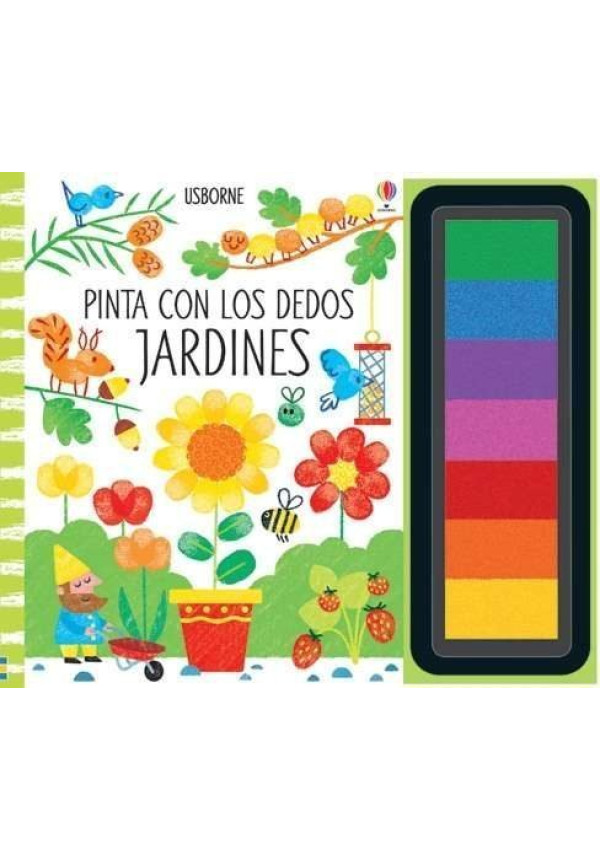 Pinta con los dedos jardines