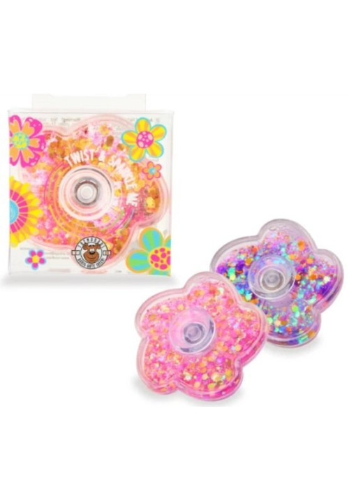 Spinner flor con purpurina