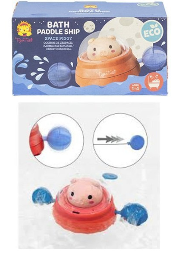 Bath Paddle Piggy - Juguete baño a cuerda
