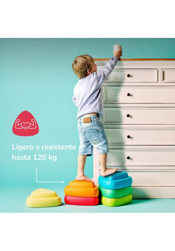 Piedras apilables Blocky Balance - 50 cm - Multicolor