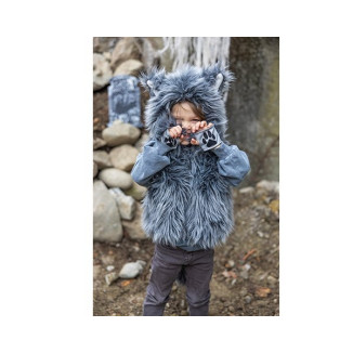 Chaleco Peludo Lobo con garras 5-6
