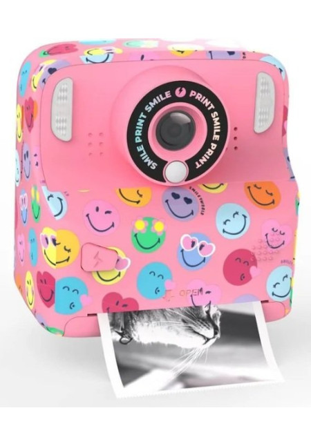 Cámara Digital Instantánea PIXIPRINT - Smiley Rosa MOB