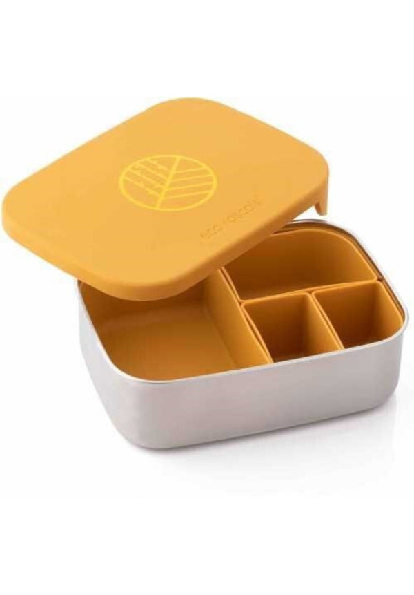 Caja Lunch Acero Inox Mostaza