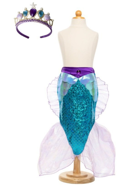 Falda Cola de Sirena y Tiara 5/6 años - Great Pretenders