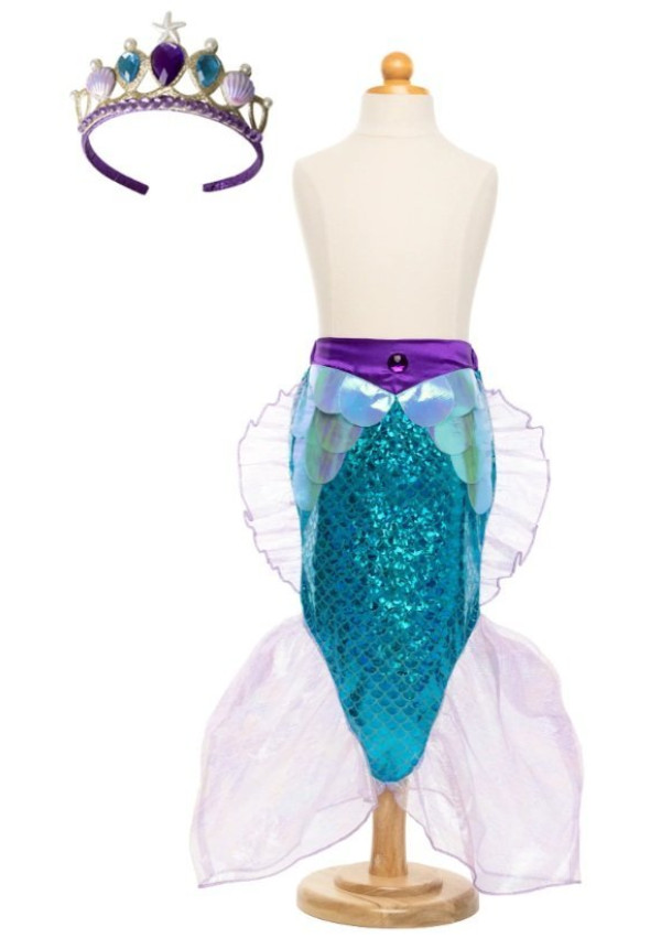 Falda Cola de Sirena y Tiara 5/6 años - Great Pretenders