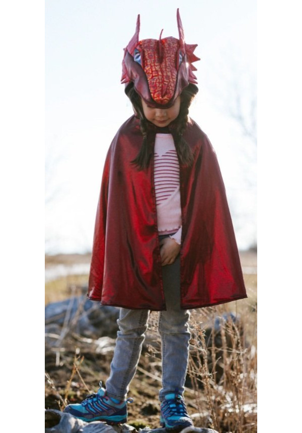 Capa Ruby Metallic Dragon 3/4 años - Great Pretenders