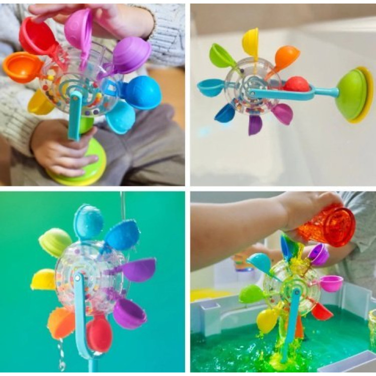 Cascada Arcoiris Giratoria