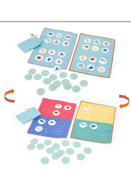 Juego 2 en 1 de viaje - Bingo + Memory