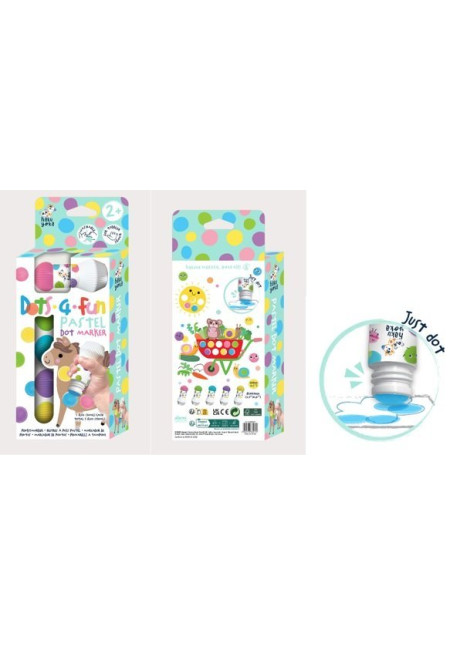 Dots 4 Fun Rotulador Punto Grueso Pastel - Avenir