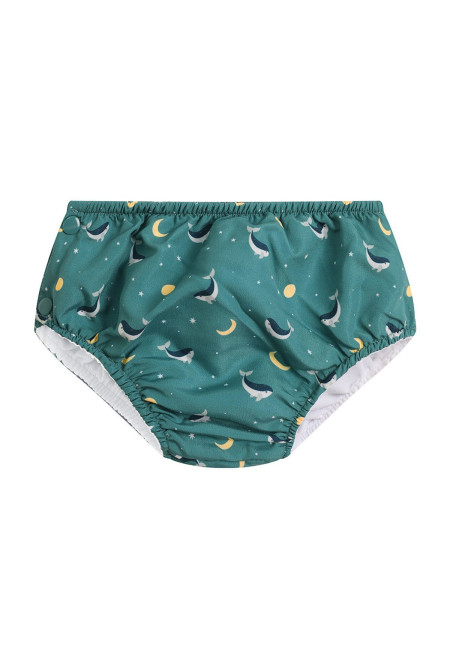 Bañador Pañal Whale Teal - Monëkka
