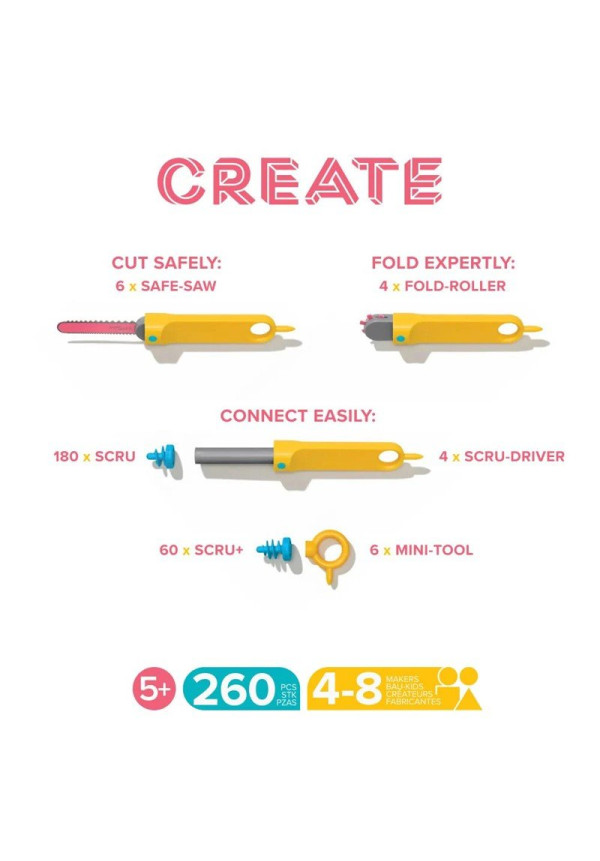 Makedo Create 260 pcs