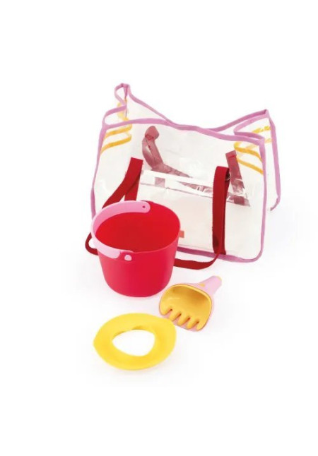 Bolsa Antiarena con Cubo, pala, rastrillo y Molde Cherry