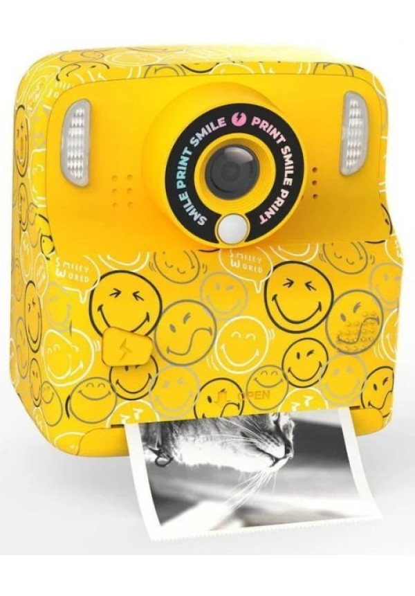 Cámara Digital Instantánea PIXIPRINT - Smiley Amarillo MOB