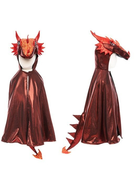 Capa Ruby Metallic Dragon 3/4 años - Great Pretenders