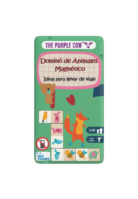Dominó de Animales Magnético - The purple cow