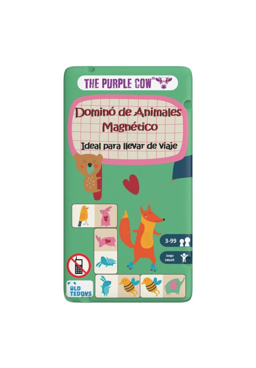 Dominó de Animales Magnético - The purple cow