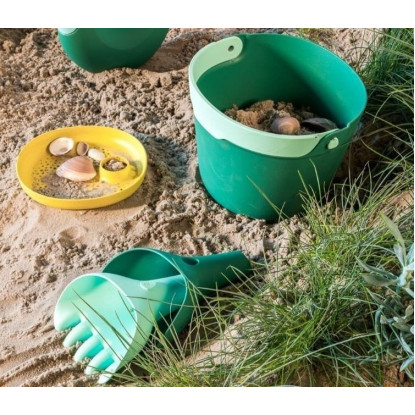 Bolsa Antiarena con Cubo, pala, rastrillo y Molde Garden Green