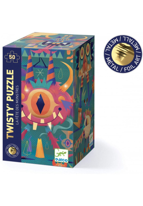 La fiesta de los monstruos - Puzzle efecto metálico